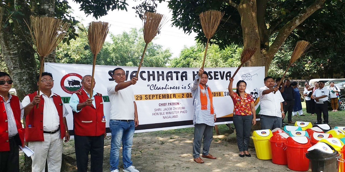 Mass Social Work SWACHHATA-HI-SEVA Campaign at ADC HQ Niuland Sub-Division, Dimapur District