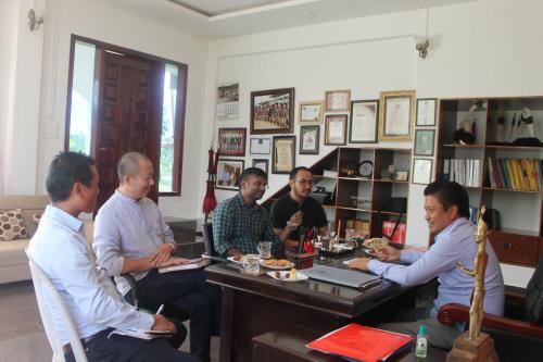 Hon'ble Minister GoN, Shri Jacob Zhimomi having an emergency meeting with Dimapur District Officers lead by DC Dimapur(who is also the chairman of disaster management commitee) to take stock of the situation in the recently hitted by natural calamities.