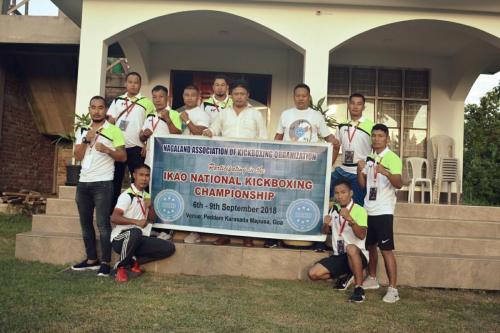 Meeting the NAOKO team before the departure to  Goa to participate in the IKAO National Kickboxing championship.
